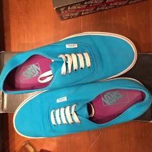 Vans authentic Hawaiian Ocean colored shoes