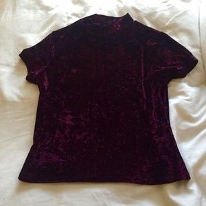 Forever 21 burgundy velvet top
