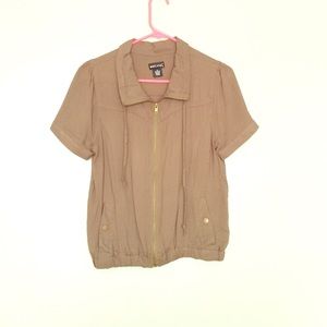 Short sleeve green jacket