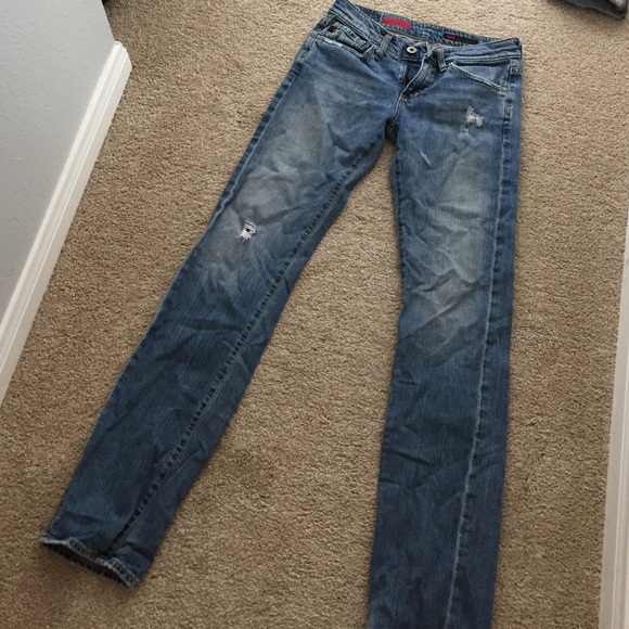 Tomboy distressed denim.  Size 25