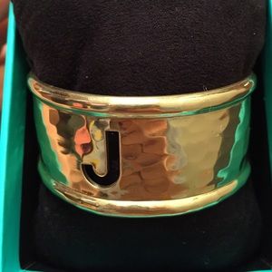 Rustic Cuff "J" bracelet