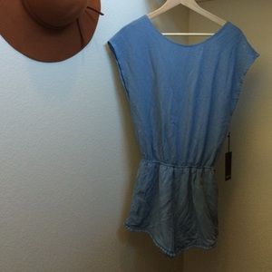 Powder blue romper
