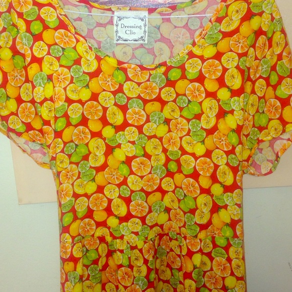 💕SOLD💕 90s Grunge Babydoll Fruit Dress