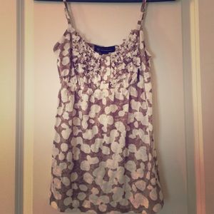 XS brown and white blouse. Great condition.