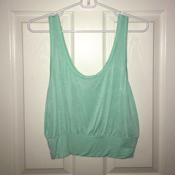 Teal crop top