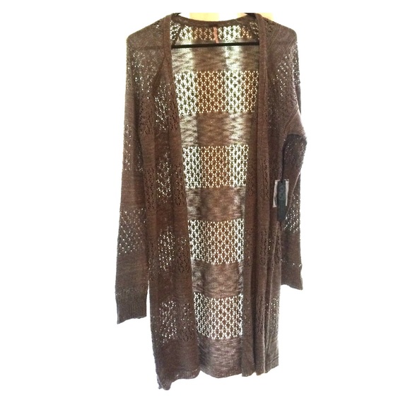 Grey long sleeve cardigan