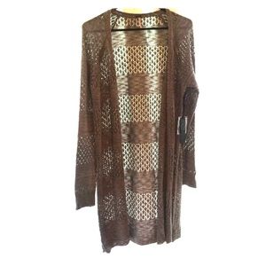 Grey long sleeve cardigan