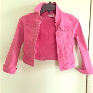 Girl's pink jeans jacket. Perfect 4 spring
