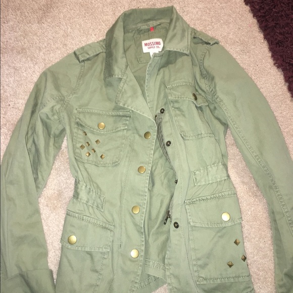 Olive green utility jacket
