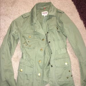 Olive green utility jacket