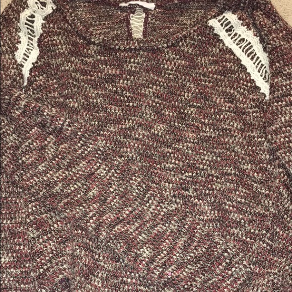 Brand new Lush crocheted tee