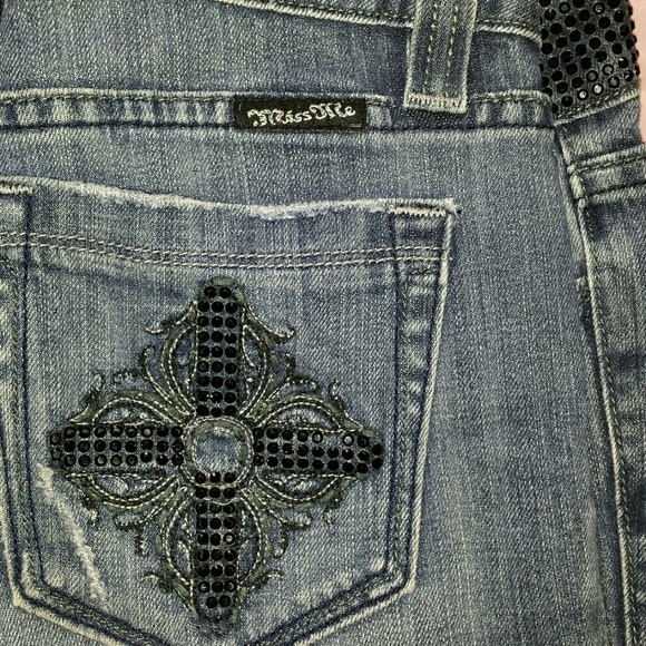 Miss Me Denim - Miss Me Black Stone Bootcut Jeans