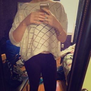half sleeve loose knit sweater forever21