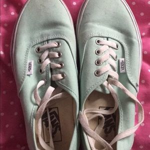 Mint green vans