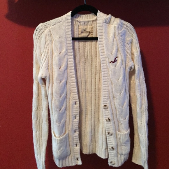White cardigan