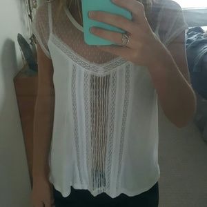 White lace top