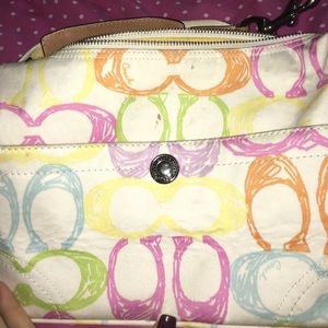 Authentic coach pastel handbag