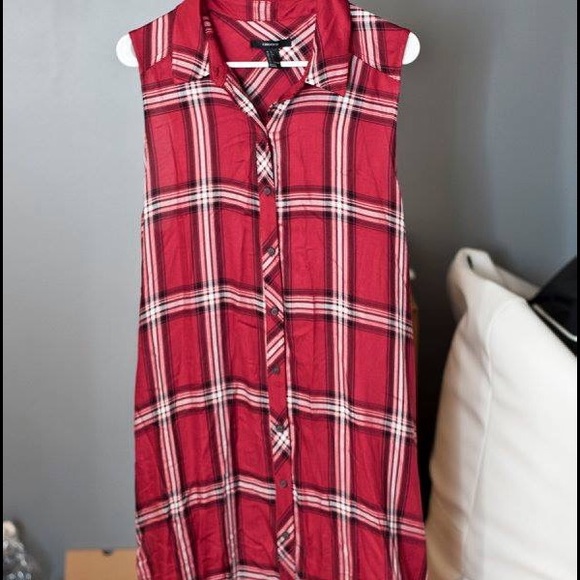 Forever 21 Plaid Tunic