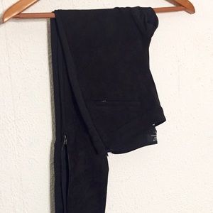NWOT Suede Ankle Zip Pants