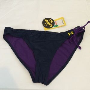 Navy Under Armour large bikini bottom NWT