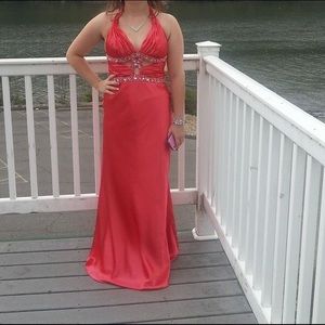 Coral Prom dress