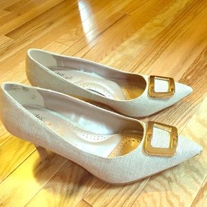 Tan Tweed 2 inch Heel⚡️FINAL PRICE DROP