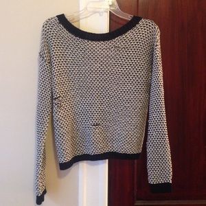 Sparkle sweater zip up back M