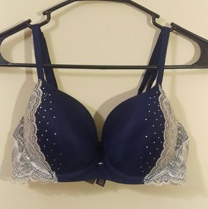 Victorias Secret Lace Rhinestone Bra 34C