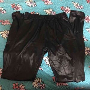 NWOT Faux Leather Leggings.