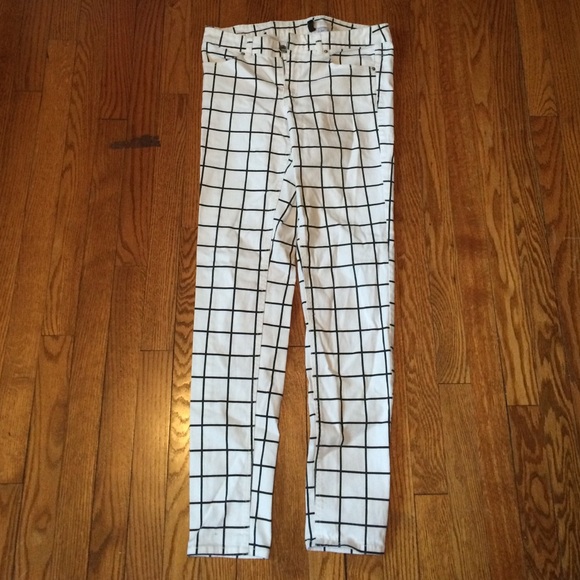 H&M patterned jeans, only worn once!
