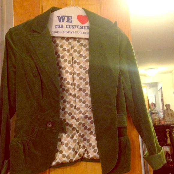 Corduroy Green Jacket