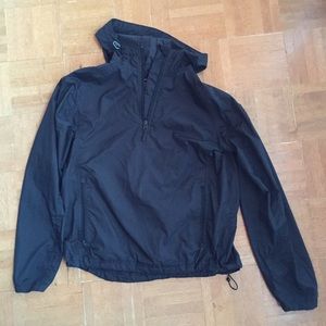 LL Bean self-stow half-zip pullover anorak