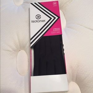 Women's black Isotoner gloves