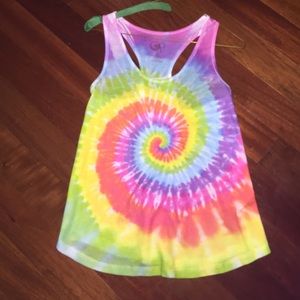 Op rainbow tie-dye tank