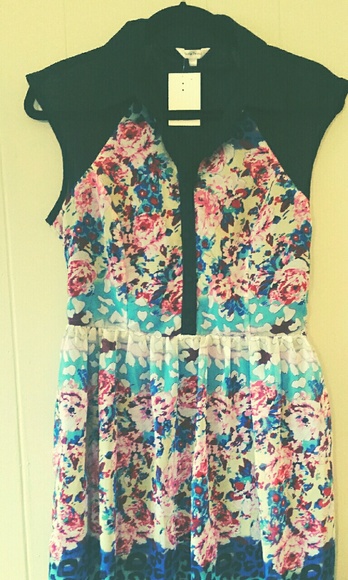Multicolored Floral Dress