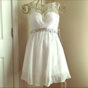 PRICE DROP brand new gorgeous white cocktail dress