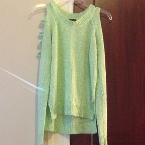 Off the shoulders sparkle sweater
