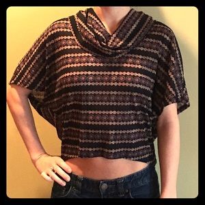 Cowl-neck American rag top