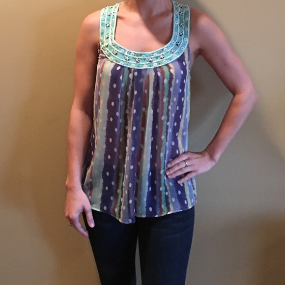 Unique American rag racerback top
