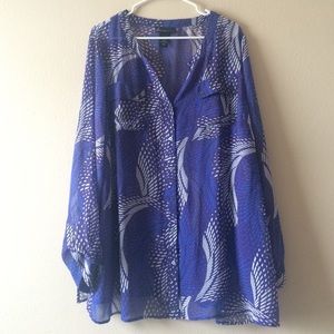 Blue Wonder Button Down