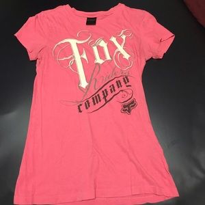 Pink fox tee