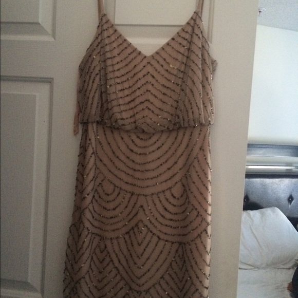 Adriana papell sequin dress