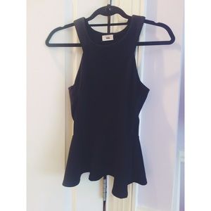 Black Peplum Top