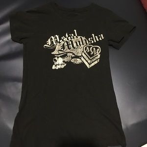 Black metal mulisha tee