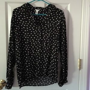 Heart button up blouse