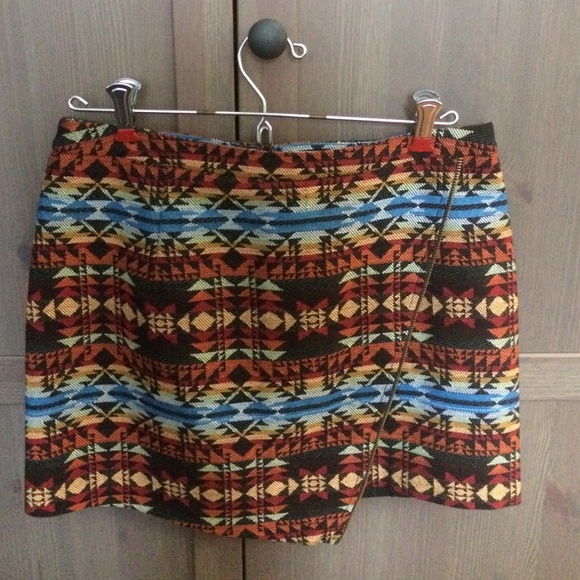 Forever 21 Navajo Embroidered Skirt