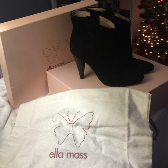 Ella Moss Shoes - Ella Moss Black Suede Benny Bootie