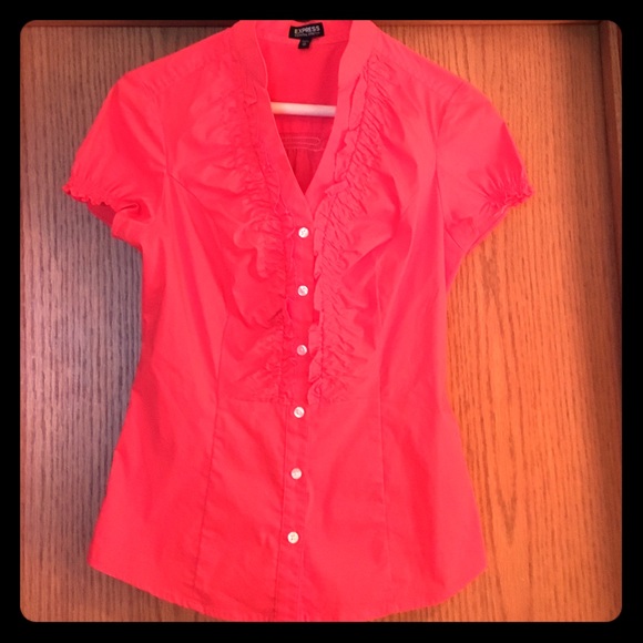 Fitted Express button up blouse