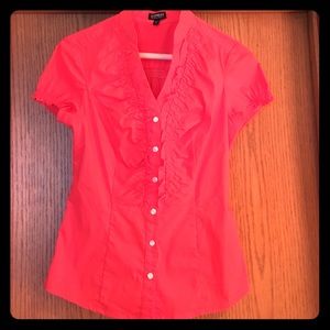 Fitted Express button up blouse