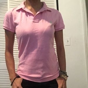 Ralph Lauren slim fit pink polo S